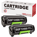 Compatible Lexmark 50F1H00-2 pack, 501H Toner Cartridge for Lexmark MS310, MS312, MS315, MS410, MS415, MS510, MS610 - 2 Pack