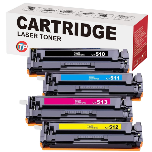 thumbnail image 2 of True Color Toner 204A Toner Cartridge 4 Pack - Premium Compatible Replacement For HP 204A CF510A CF511A CF512A CF513A Works With HP Color LaserJet Pro MFP M181FW M180NW M154NW 2 of 9