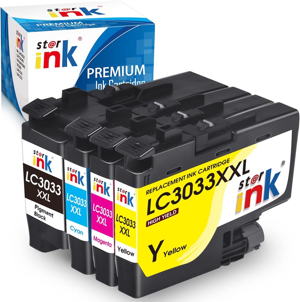 Starink Compatible Brother LC3033XL Ink Cartridge Ultra High Yield Value Pack