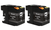 Compatible Brother LC-109BK, LC109BK Ink Cartridge Black - 2 Pack 2.4K
