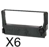 Compatible Epson ERC23PR ERC-23PR Ribbon Purple Red 6 Pack