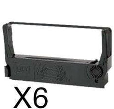 Compatible Epson ERC23PR ERC-23PR Ribbon Purple Red 6 Pack