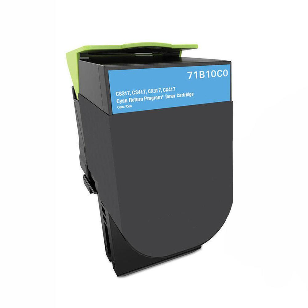 Compatible Lexmark 71B10C0 Toner Cartridge Cyan 2.3K