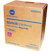 Konica Minolta A0X5332, TNP22M OEM Toner Cartridge For Bizhub C35 Magenta - 4.6K