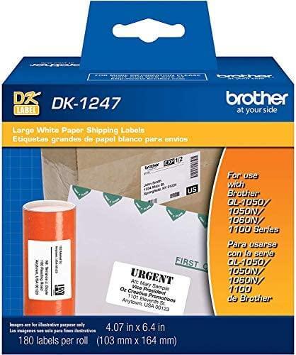 OEM Brother DK-1247 Large Shipping DK1247 Labels (4" x 6")