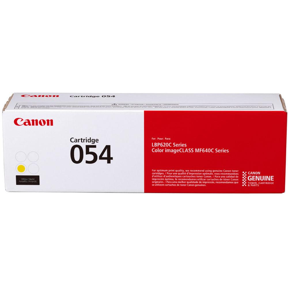 OEM Canon 054Y, 3021C001 Laser Toner Cartridge - Yellow - 1.2K