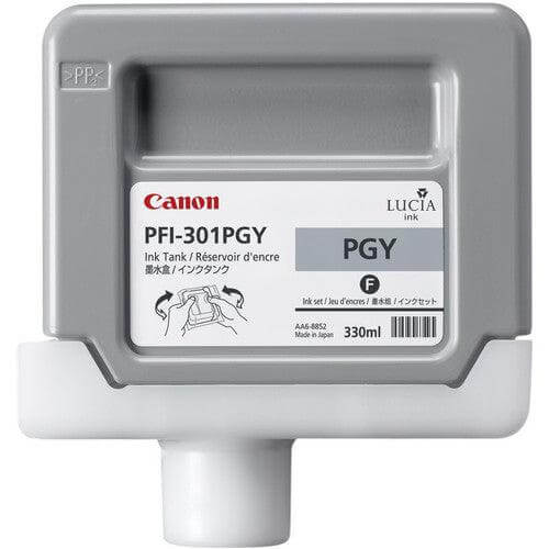 OEM Canon 1496B001, PFI-301PGY Ink Cartridge Photo Gray - 330ml