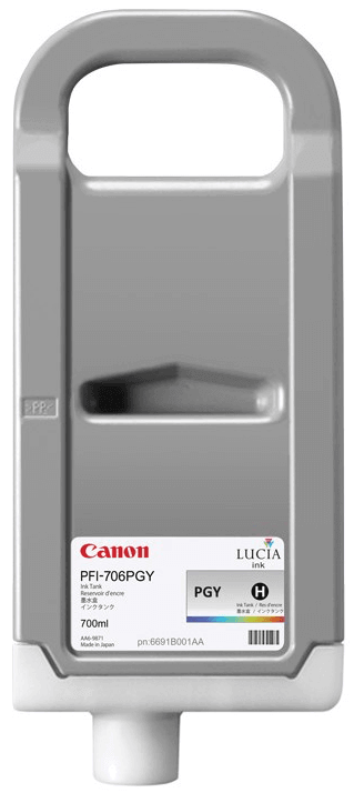OEM Canon 6691B001 PFI-706PGY Ink Cartridge Photo Gray 700ml