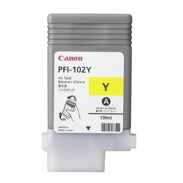 OEM Canon PFI-102Y 0898B001AA Ink Cartridge Yellow 130ml