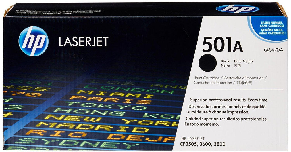OEM HP Q6470A 501A Toner Cartridge Black 6K