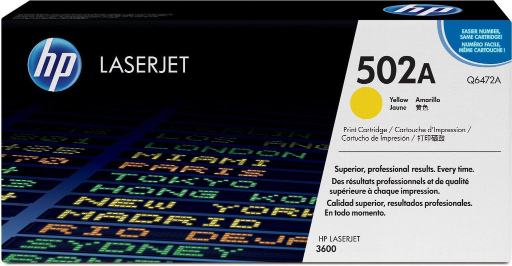 OEM HP Q6472A 502A Toner Cartridge Yellow 4K