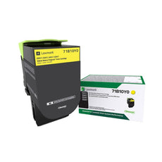 OEM Lexmark 71B10Y0 Toner Cartridge Yellow 2.3K Return Program