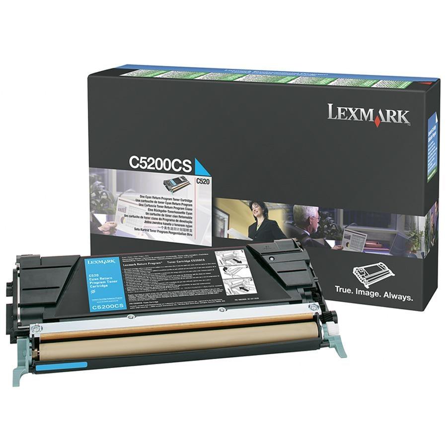 OEM Lexmark C5200CS Toner Cartridge Cyan 1.5K Return Program