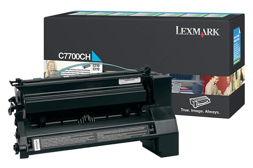 OEM Lexmark C7700CH Toner Cartridge Cyan 10K Return Program