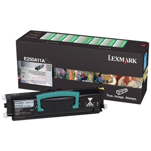OEM Lexmark E250A11A Toner Cartridge Black 3.5K Return Program