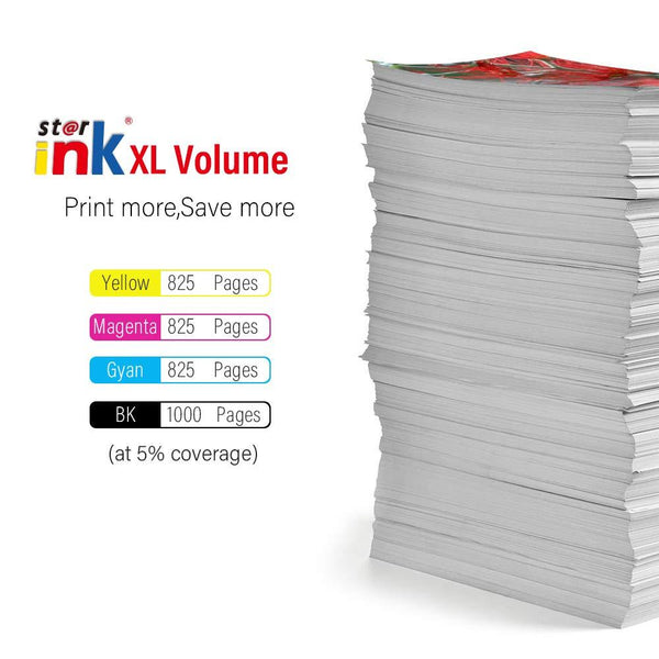 StarInk Compatible HP 932XL, HP 933XL Ink Cartridges BCYM 5