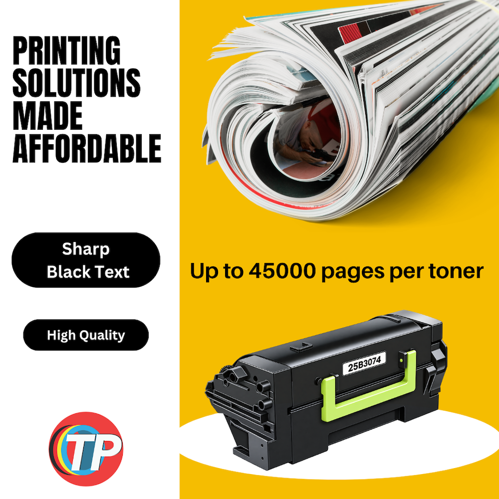 Compatible Lexmark 25B3074 Toner Cartridge Black 45000 Pages