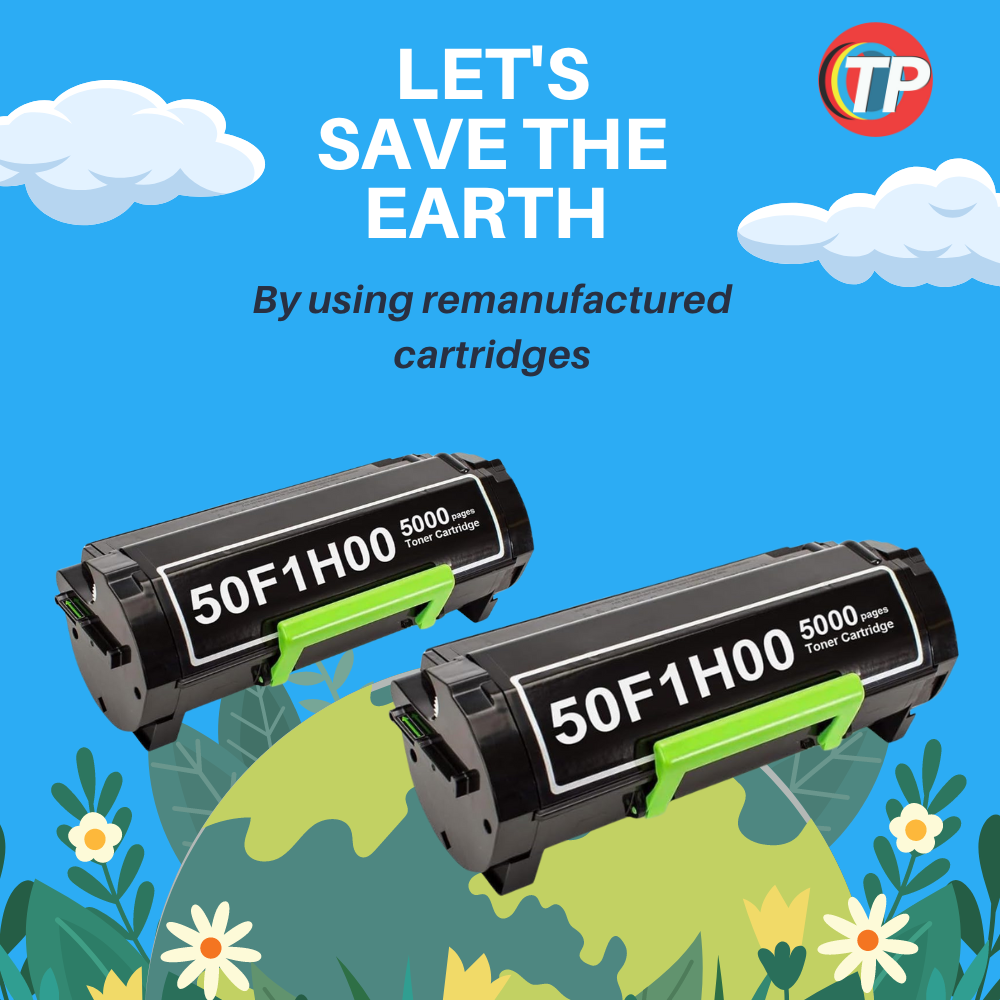 Compatible Lexmark 50F1H00-2 pack, 501H Toner Cartridge for Lexmark MS310, MS312, MS315, MS410, MS415, MS510, MS610 - 2 Pack