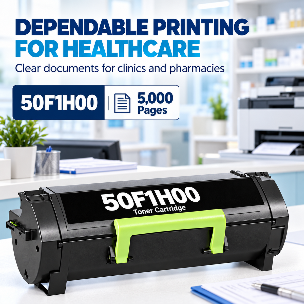 Compatible Lexmark 50F1H00, 501H Toner Cartridge Black 5000 Pages