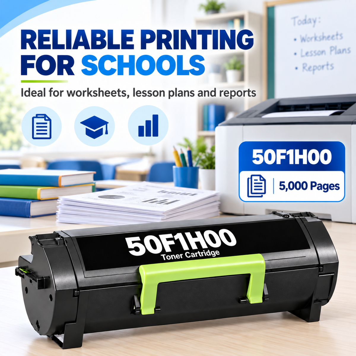 Compatible Lexmark 50F1H00, 501H Toner Cartridge Black 5000 Pages