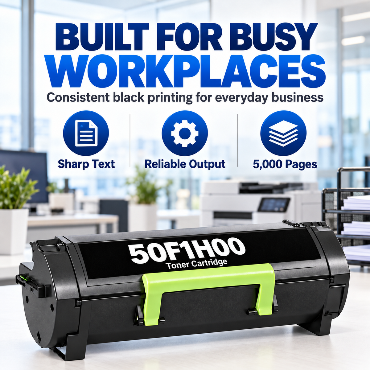 Compatible Lexmark 50F1H00, 501H Toner Cartridge Black 5000 Pages