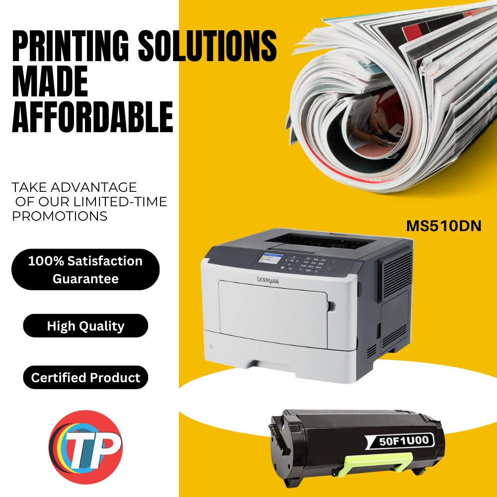 Compatible Lexmark 50F1U00, 501U Toner Cartridge For MS510, MS610 - 20000 Pages