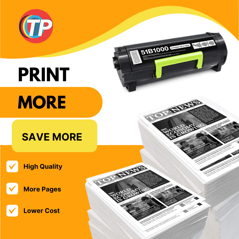 Compatible Lexmark 51B1000 Toner Cartridge For MS317, MS417, MS517, MS617, MX317, MX417, MX517, MX617 Black 2500 Pages