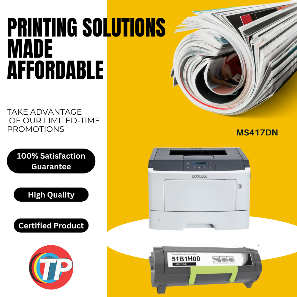 Compatible Lexmark 51B1H00, 511X Toner Cartridge For MS417, MS517, MS617, MX417, MX517, MX617 - 8.5K