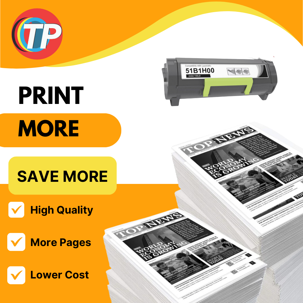 Compatible Lexmark 51B1H00, 511X Toner Cartridge For MS417, MS517, MS617, MX417, MX517, MX617 - 8.5K
