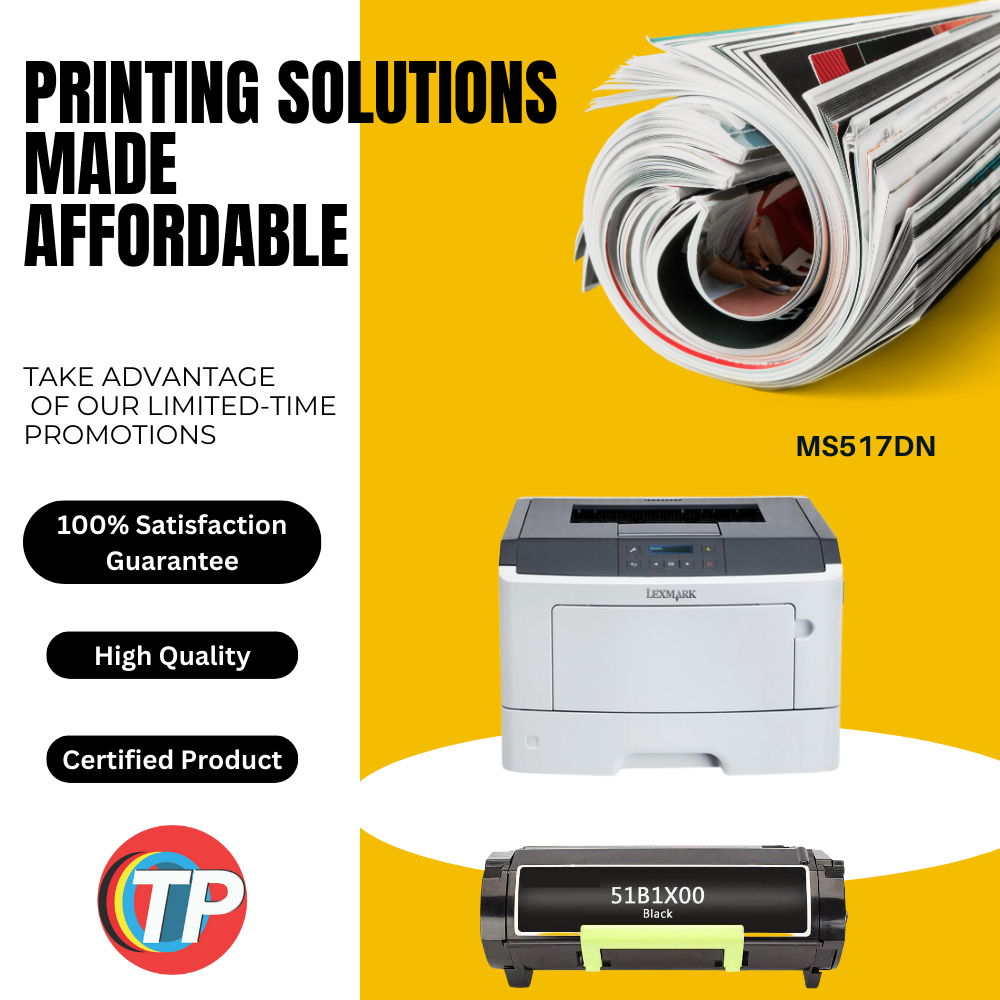 Compatible Lexmark 51B1X00 Toner Cartridge For MS517, MS617, MX517, MX617 - 20K