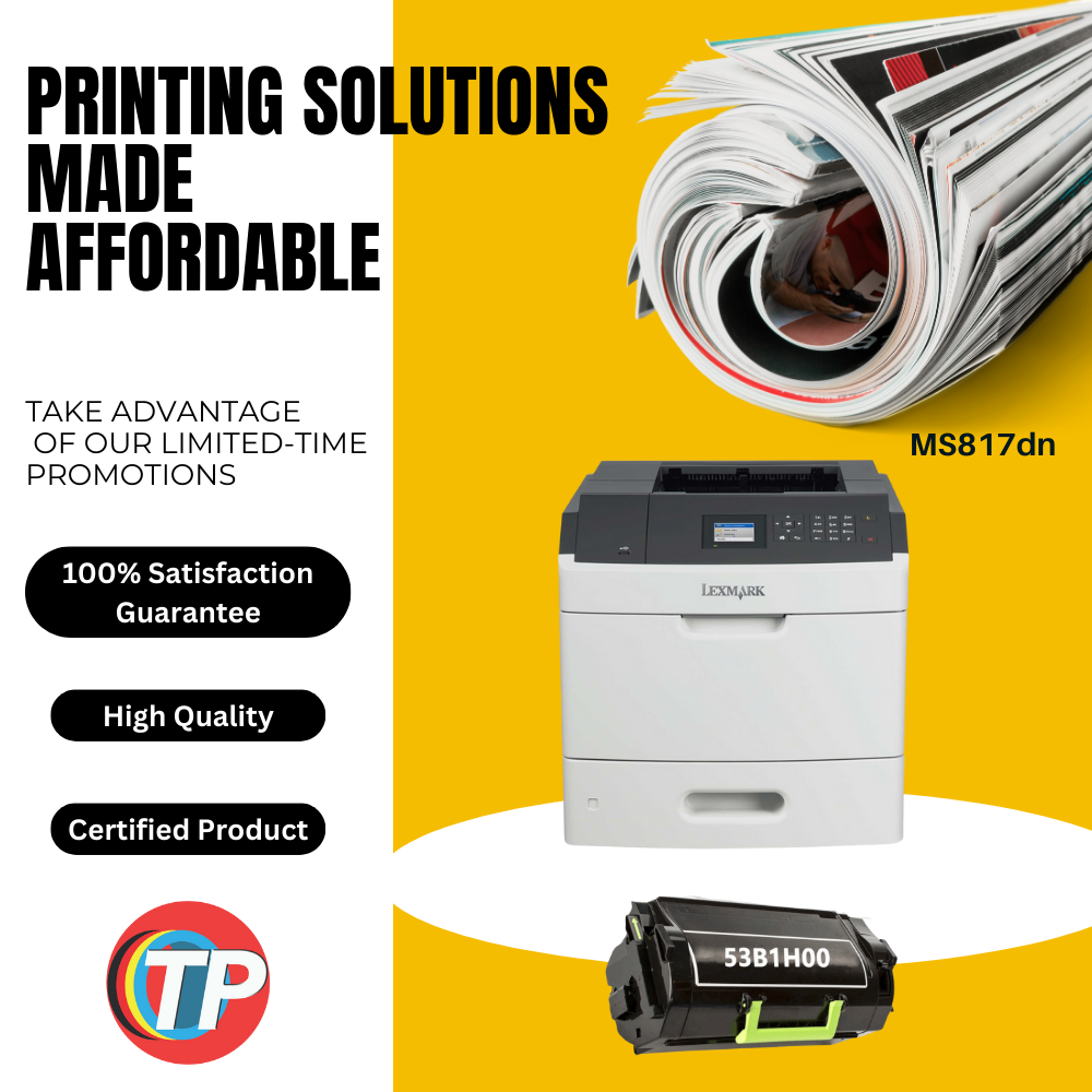 Compatible Lexmark 53B1H00 Toner Cartridge For MS817 MS817N MS817DN MS818 MS818DN Printers 25000 Pages