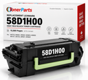 Compatible Lexmark 58D1H00 Black Toner Cartridge 15000 Pages for MS725, MS821, MS823, MX721, MX722, MX821