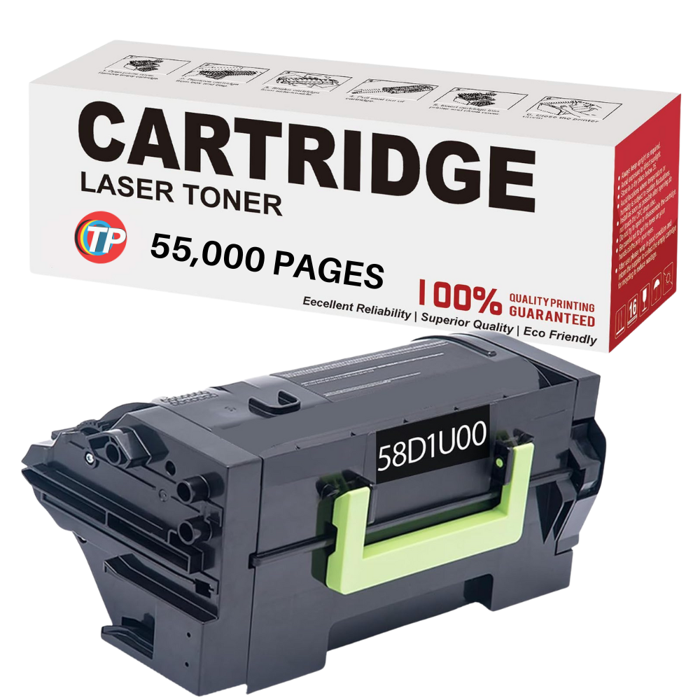 Compatible Lexmark 58D1U00 Toner Cartridge For MS725, MS823, MS825, MS826, MX722, MX725, MX822, MX826 - 55K