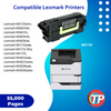 Compatible Lexmark 58D1U00 Toner Cartridge For MS725, MS823, MS825, MS826, MX722, MX725, MX822, MX826 - 55K