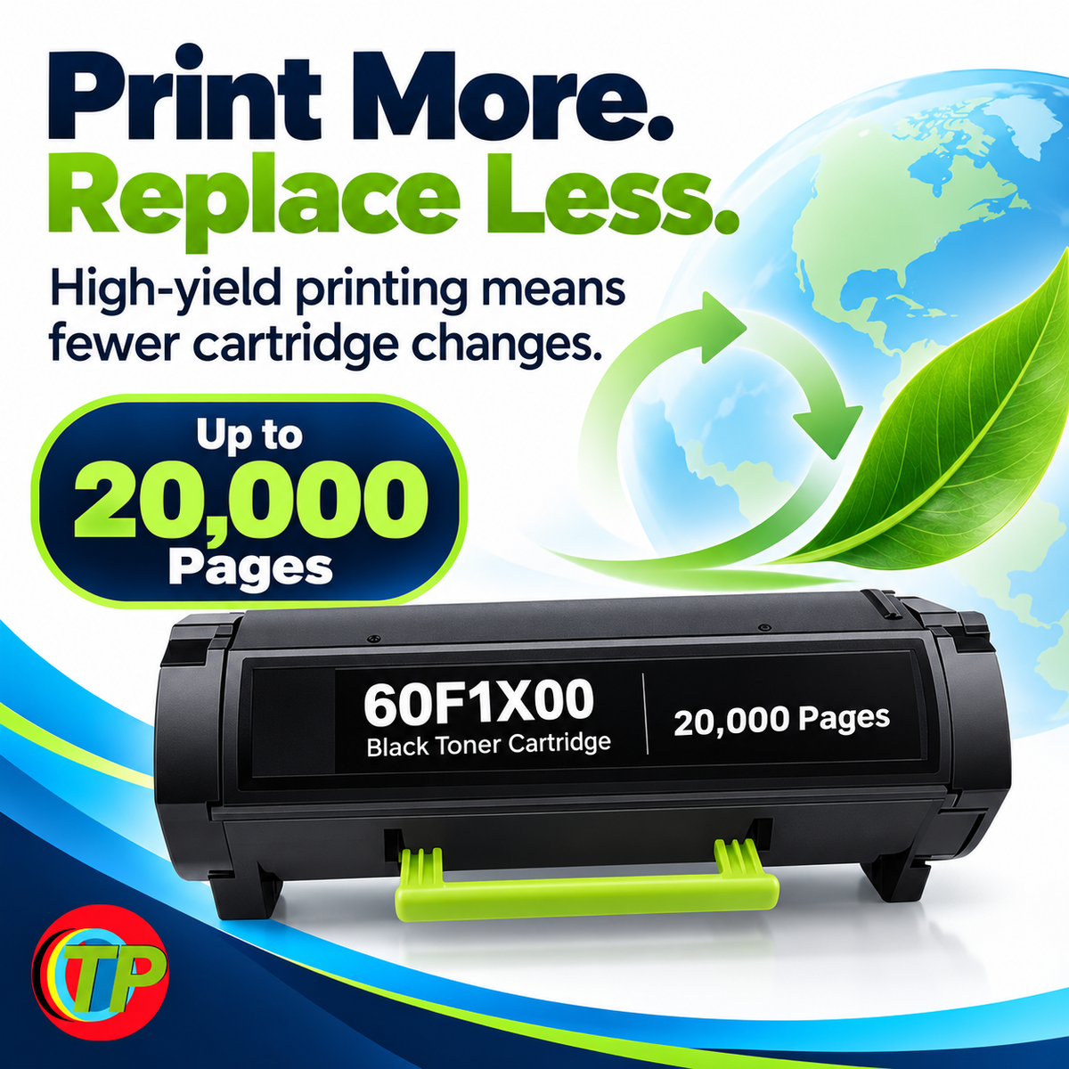 Compatible Lexmark 60F1X00 601X Toner Cartridge Black 20000 Pages