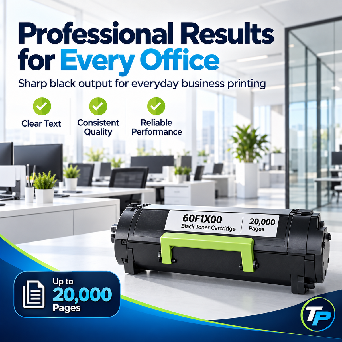 Compatible Lexmark 60F1X00 601X Toner Cartridge Black 20000 Pages