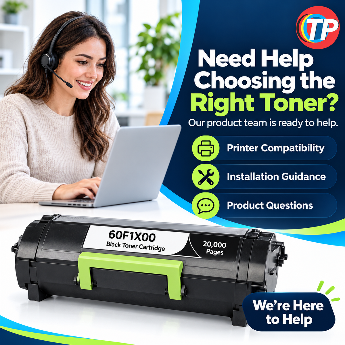 Compatible Lexmark 60F1X00 601X Toner Cartridge Black 20000 Pages