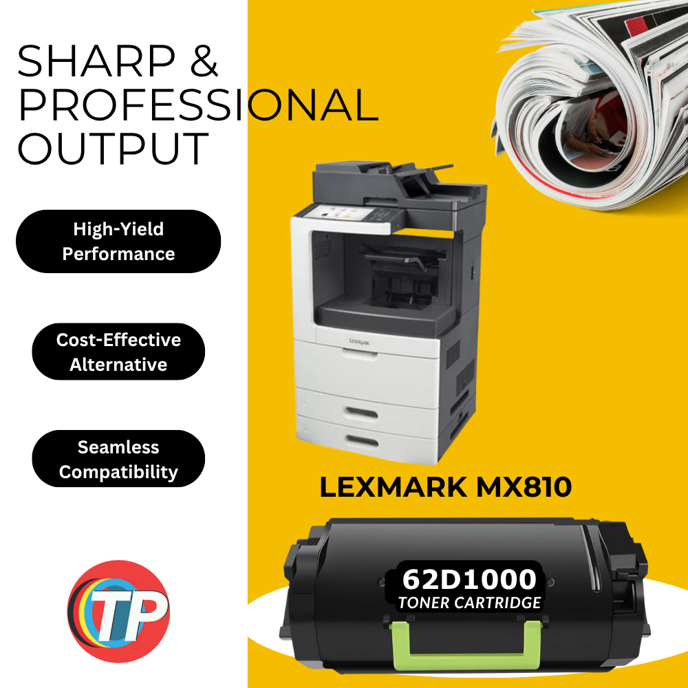 Compatible Lexmark 62D1000 Toner Cartridge for MX710, MX711, MX810, MX811, MX812, 6K