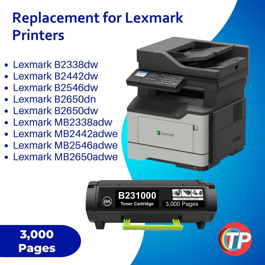 Compatible Lexmark B231000 Toner Cartridge Black 3000 Pages