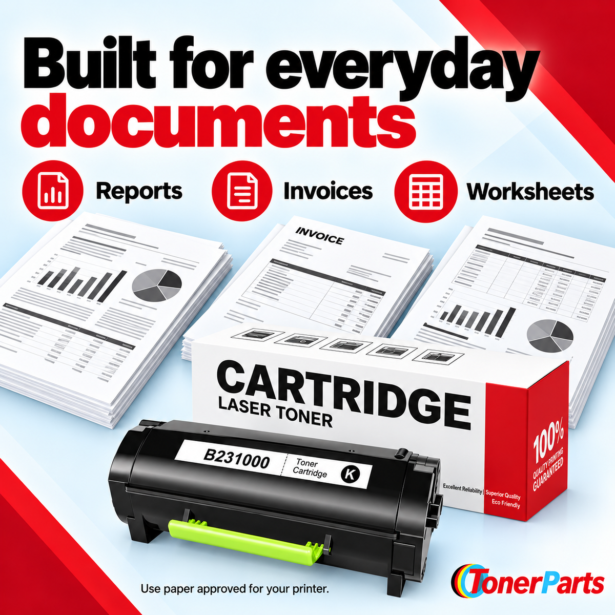 Compatible Lexmark B231000 Toner Cartridge Black 3000 Pages