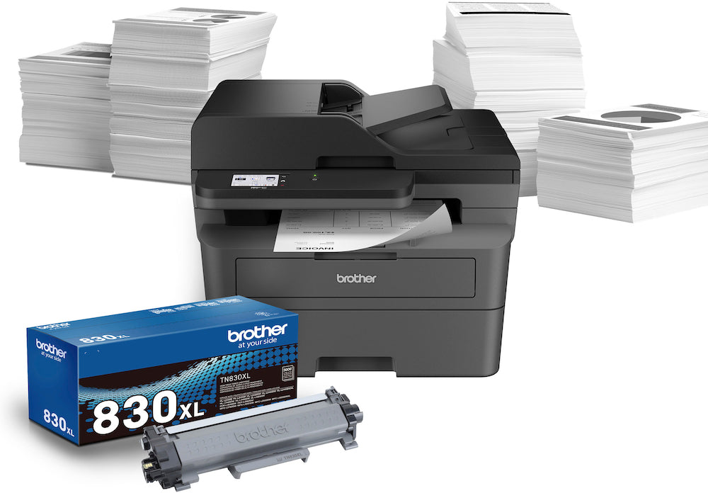 Brother Wireless MFC-L2820DW Compact Monochrome Laser Printer, Copier, Scan, Fax
