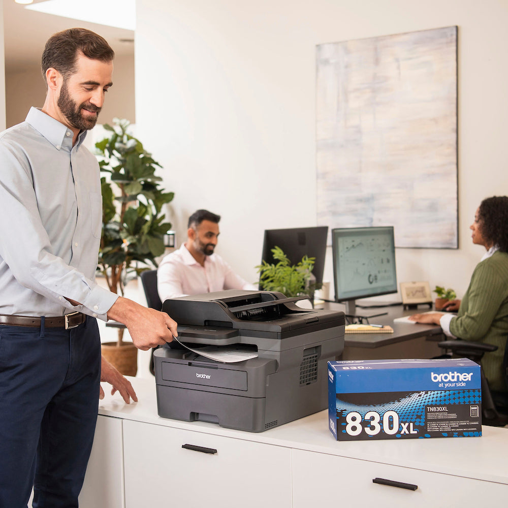 Brother Wireless MFC-L2820DW Compact Monochrome Laser Printer, Copier, Scan, Fax