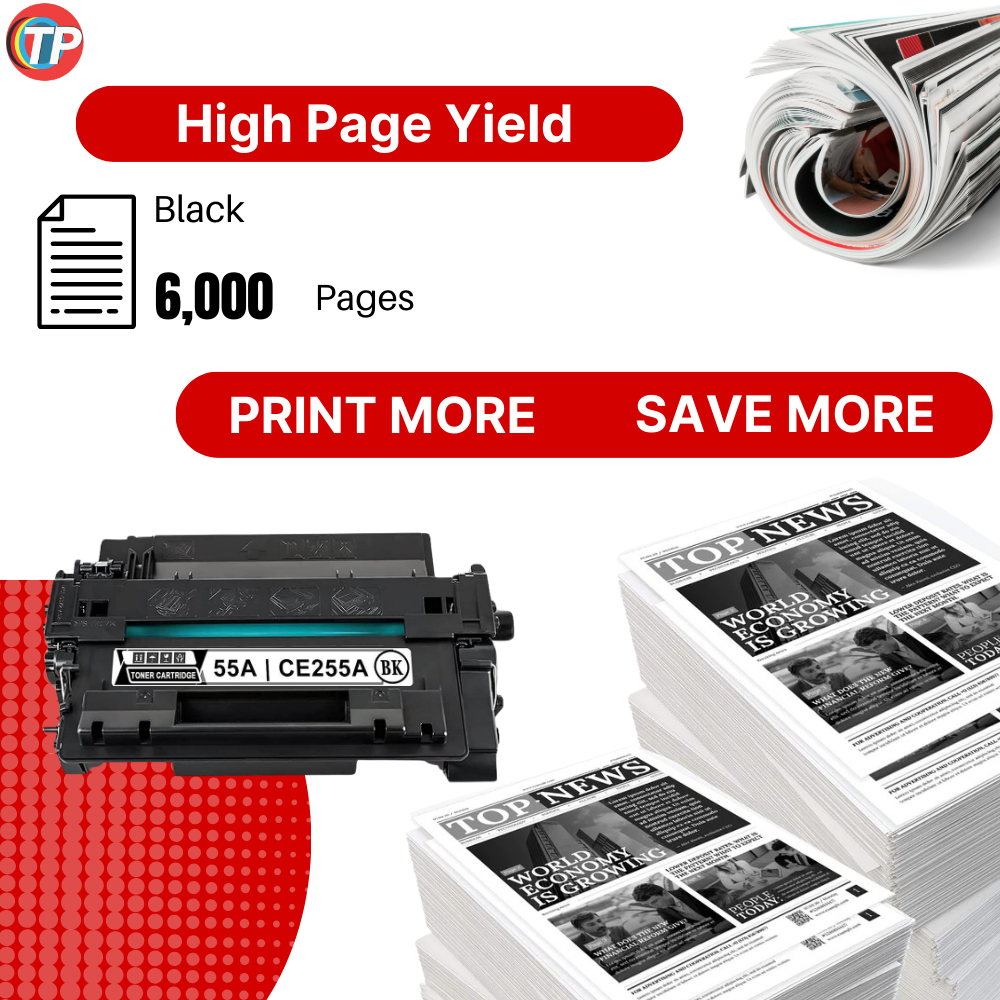 Compatible HP CE255A 55A Toner Cartridge Black 6K