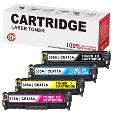 Compatible HP 305A Toner Cartridges CE410A CE411A CE412A CE413A BCYM