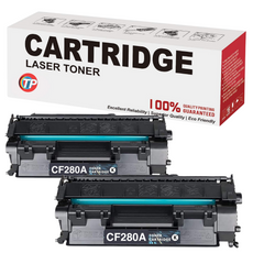 Compatible HP CF280A 80A Toner Cartridge 2 Pack Black 2.7K