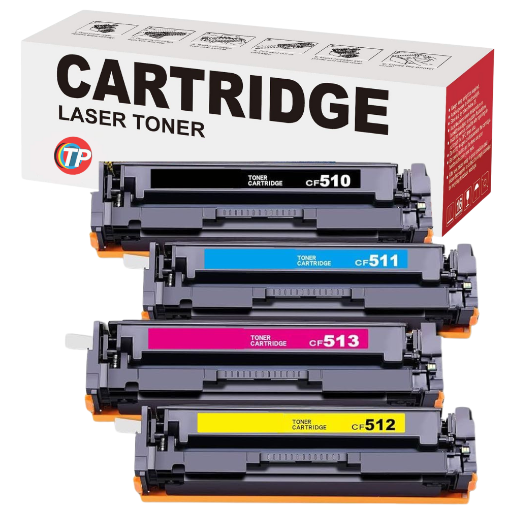 Compatible HP 204A Toner Cartridges CF510A, CF511A, CF512A, CF513A Value Pack