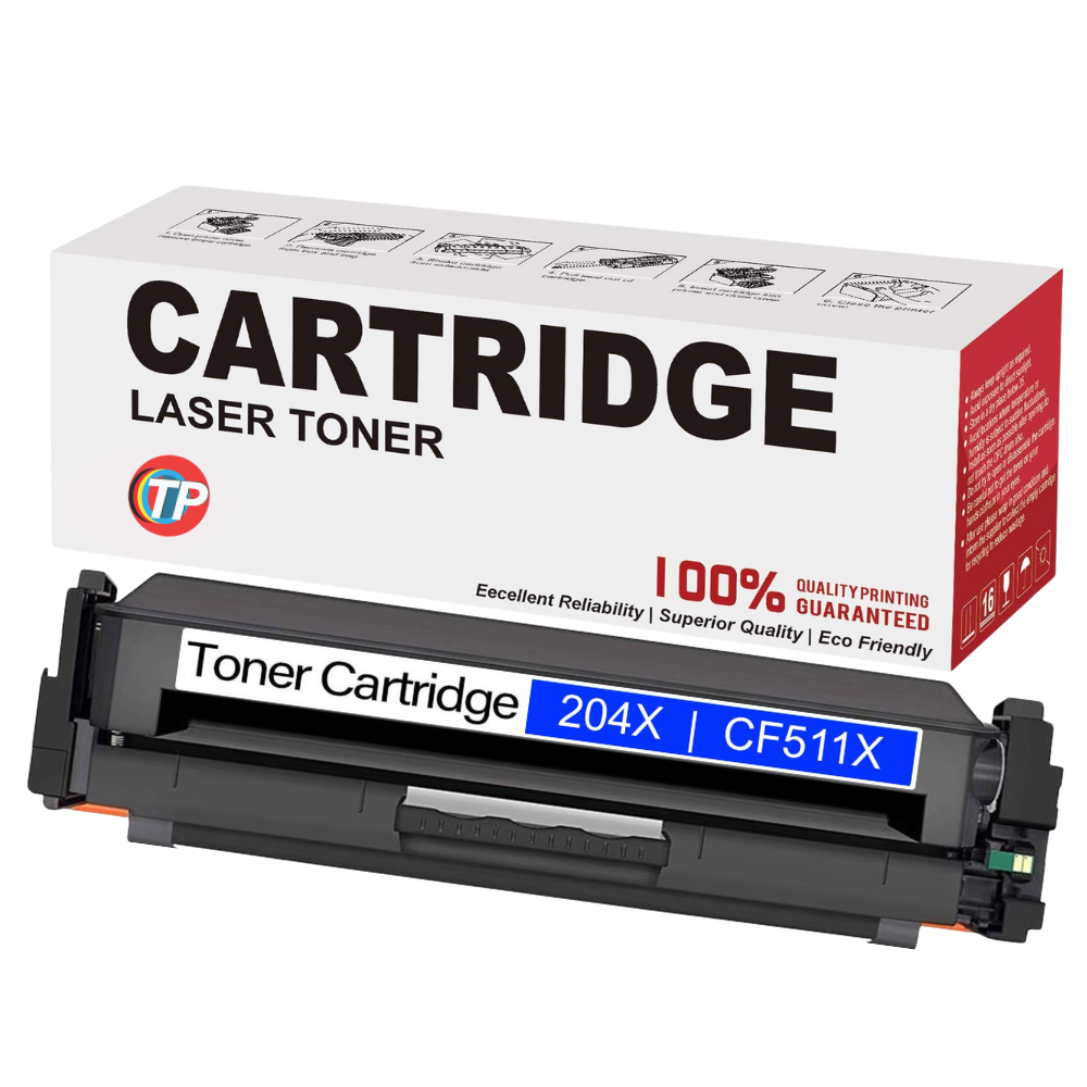 Compatible HP CF511X, 204X Toner Cartridge Cyan 2500 Pages