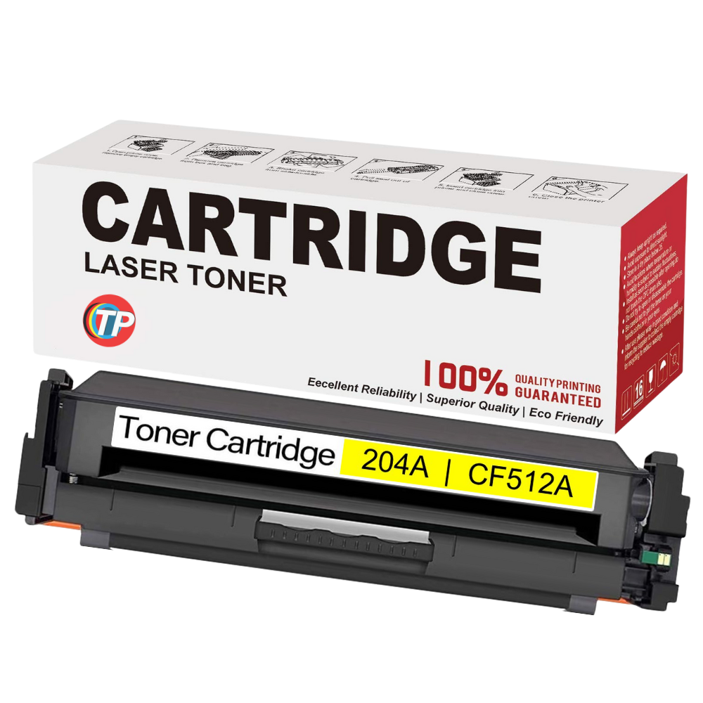 Compatible HP CF512A, 204A Toner Cartridge Yellow 900 Pages