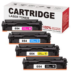 Compatible Canon 054, CRG054 Toner Cartridges BCYM Value Pack