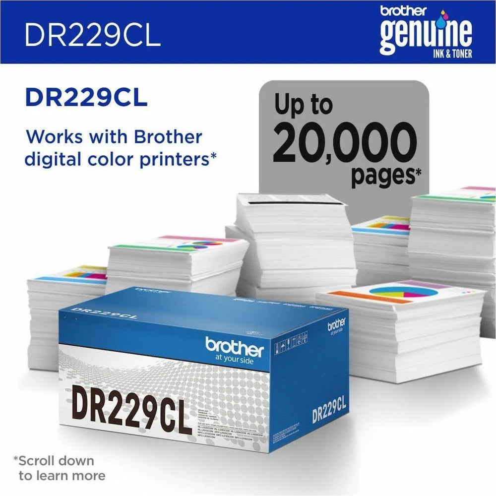 OEM Brother DR-229CL, DR229CL Imaging Drum 30000 Pages Value Pack